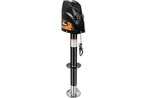 BEETRO Electric Trailer Jack 4000 lbs, Power Tongue Jack for A-Frame Travel, Cargo, and Utility Trailers or 5th Wheel RVs, 22" Lift, 12V DC, Black