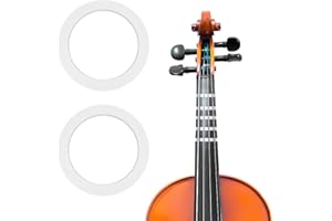 SAVITA 2 Rolls Violin Fingering Note Sticker, 216 ft/66m Cello Tape for Beginners - Fretboard Orchestral Instruments (White)