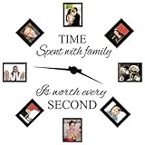 Family Wall Decals~Time Spent with Family Is Worth Every Second Wall Decal Quote Home Decor Art Quote Decals Wall Art Stickers Decal Home Dcor by CHRIS