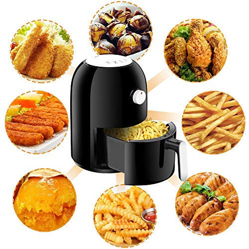 ZenChef Compact 2L Electric Air Fryers Oven Cooker, Cooking Preset