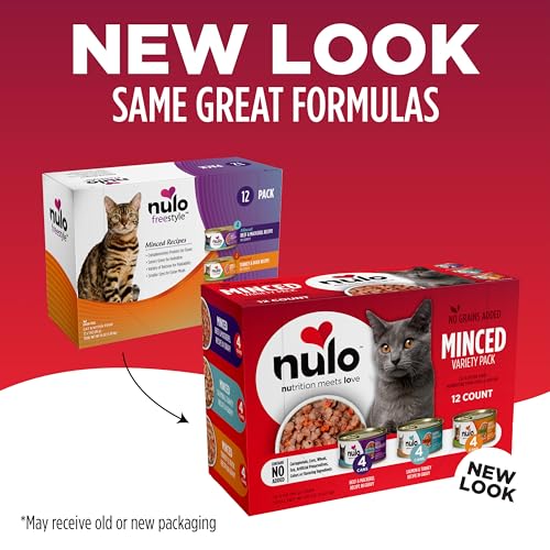 NULO VARIETY FLAVORS GRAIN-FREE MINCED WET CANNED CAT FOOD, 3 OUNCE (PACK OF 12)