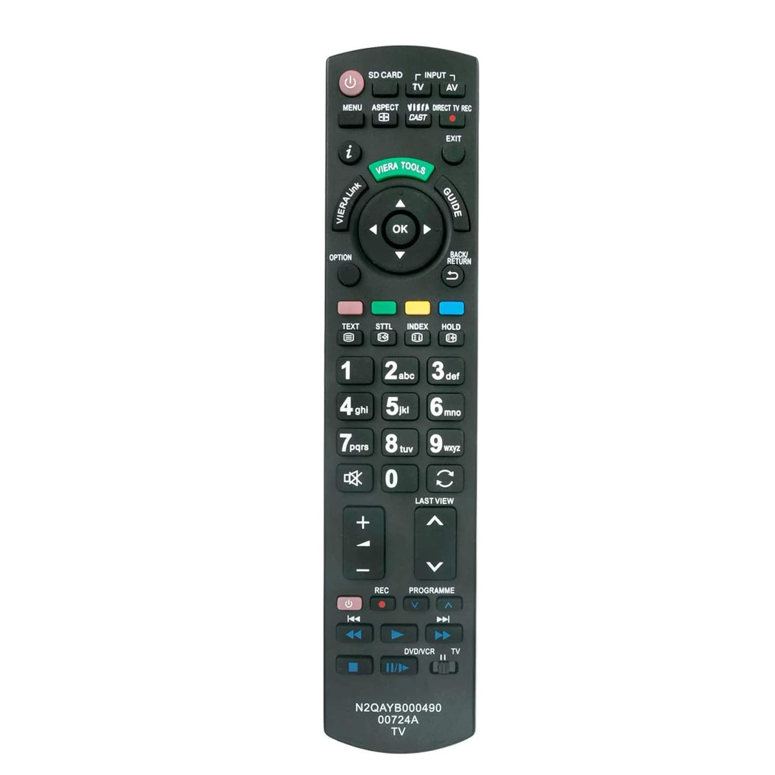 VINABTY N2QAYB000490 N2QAYB00724A Replacement Remote Compatible with Panasonic Plasma TV Viera Txpf42g20s Txpf46g20s Txpf50g20s TX-P42G20 TX-P42VT20 TX-P65VT20 TX-P50G20E TX-P50G20TX-P46G20E TX-P46G20