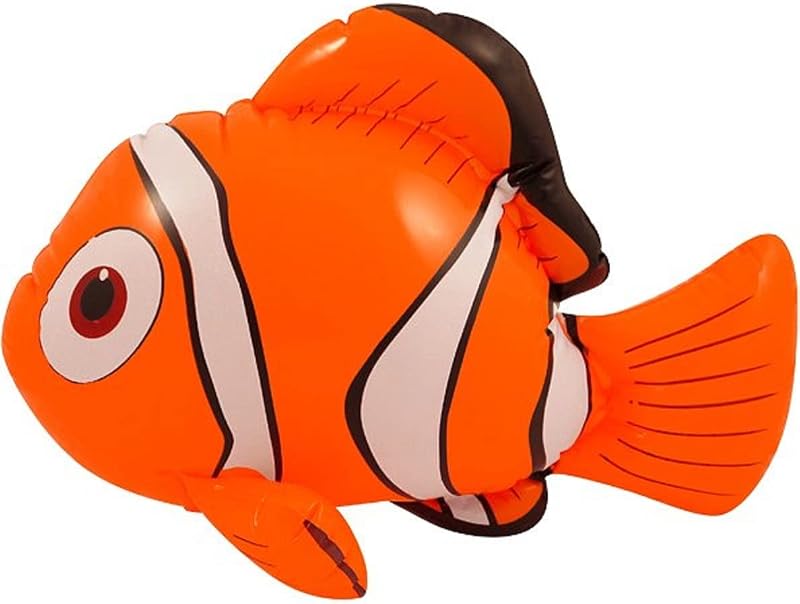 HENBRANDT Inflatable Clown Fish Toy 43cm Fun Pool Beach Toy Gift