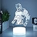 Omega Night Light Lamp 3D Vision Effect LED Night Lights Game Room Bedroom Decor Table Light Remote Control & 16 Colors Birthday Holiday Gift Ideas for Child Kids Teen Boyfriends (Omega(Remote))