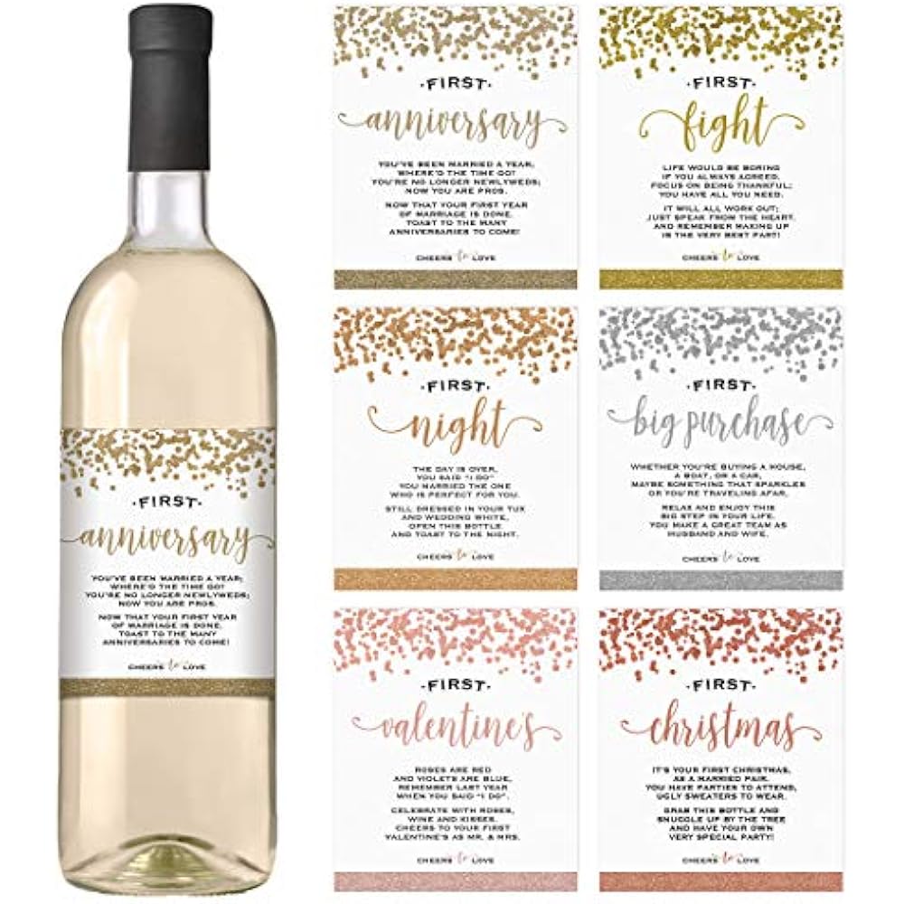 Married First Wine Labels Unique Wedding Gift Celebrating Etsy My XXX