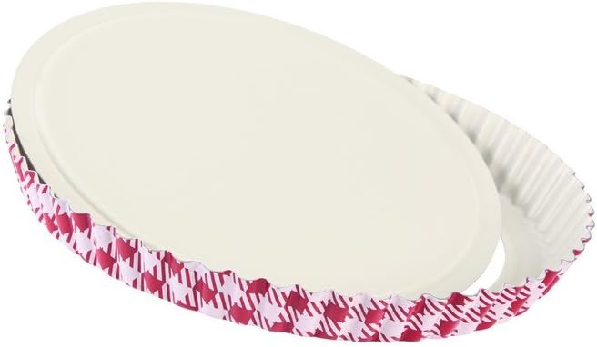 Grilo 416928 Deep Fluted Pie Dish with Removable Bottom 28 cm