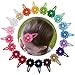 Boutique Baby Hair Flowers Snap Clips Wrapped Fabric Ribbon Berrettes Hair Pins for Toddler Girls Teens