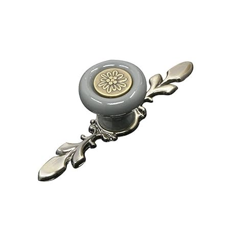 1pc Grey High Quality Vintage Style Ceramic Pumpkin Drawer Knobs