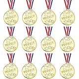 LZHZH 12 Packs Children's Gold Plastic Winner