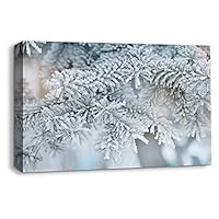 Canvas Wall Art Snowy Day Canvas Prints Home Artwork Decoration for Living Room,Bedroom - 12x18 inches