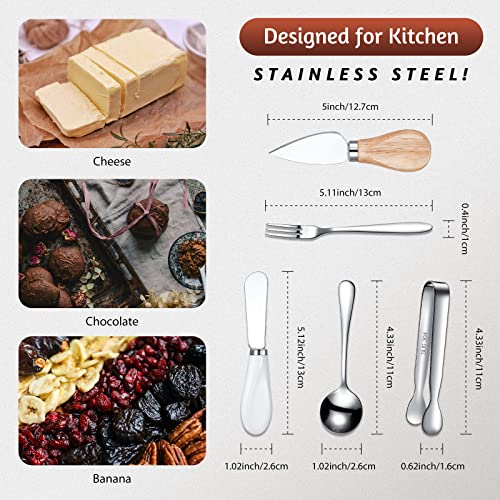 20 Pieces Cheese Butter Knife Set Charcuterie Board Accessories