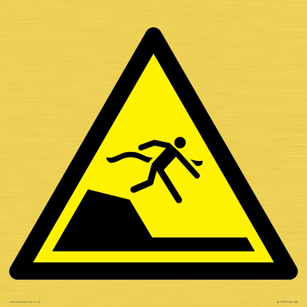W050 Warning: Sudden drop in swimming or leisure pools Sign - 300x300mm - S30