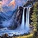 Fairylove DIY Paint by Numbers for Adults & Kids Canvas Oil Painting Kits with 3 Brushes and Acrylic Paints, Art Work for Home Wall Decor (Waterfall, 16 x 20 inch)