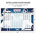 Joyousa Fantasy Football Draft Board 2019 Kit with Player Labels - Full Color Extra Large - 14 Teams and 480 Name Stickers
