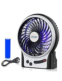 efluky ventilador por USB, ventilador portátil silencioso para oficina, viaje, campamente