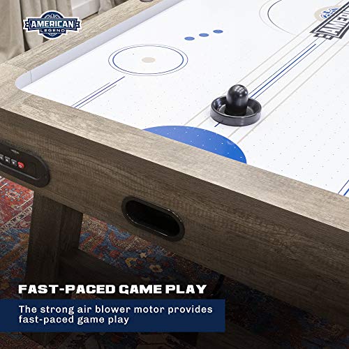 American Legend Brookdale AirPowered Hockey Table with Rustic Wood