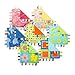 Taggies Colors Little Taggies Blanket, Blue Vehicles-Discontinued by Manufacturer
