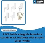 SISI UK SoloGlyde Leverlock Brackets White Pack of 5 view 2