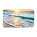 Sea Scape Sunset Beach Sand Bath Mat Set,3 Piece Bathroom Mats Set Non-Slip Bathroom Rugs/Contour Mat/Toilet Cover by TEYAYA
