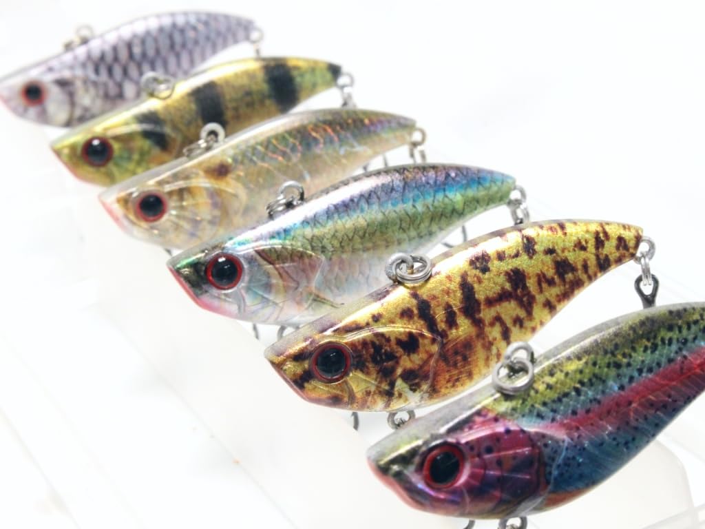 wLure Minnow Crankbait for Bass Fishing Bass Lure Jerkbait Fishing Lure (HL802KB, with Tackle Box)