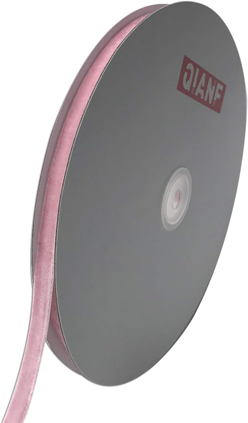 Vintage Pink Velvet Ribbon, 3/8 Inch X 25Yd
