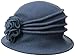 Scala Women's Boiled Wool Cloche with Rosettes