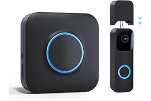 BISTEE Wireless Doorbell Chime - Compatible with Blink Video Doorbell and Blink Video Doorbell (2nd Gen) (1 Video Doorbell Extender 1 Receiver）
