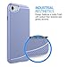 LUVVITT [Sleek Armor] Slim Shock Absorbing Flexible Back Cover TPU Rubber Case for Apple iPhone 7 / iPhone 8 / iPhone SE - Violet