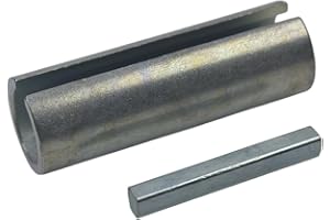 SWILPOOL 3/4" to 1" Crank Shaft Adapter Stainless Steel Crank Shaft Sleeve w/Step Key for Gas Engine Pulley Crank Shaft Predator Pulley