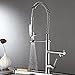 Fapully Touch On Kitchen Sink Faucet,Commercial Pull Down Pre-Rinse Spring Spray Swivel Spout Mixer Tap High Arc Faucet Brushed Nickel