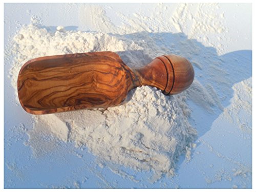 Olive wood baking set, Rolling pin + Flour spoon US seller