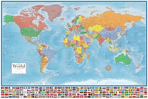 Rand McNally Classic Edition World Wall Map — 50