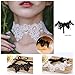 Tpocean 16Pcs Tatto Boho Black Lace Choker Gold Chain Red Colorful Tassels Velvet Necklaces Choker with Pendant Set Adjustable for Women Girls