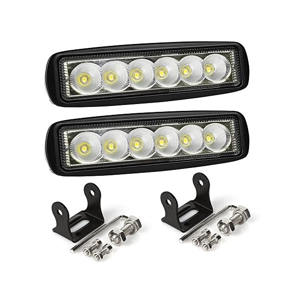 LTC-2-Pack-Black-Spreader-LED-DeckMarine-Lights-for-Boat-Flood-Light-12V-18W