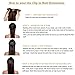 Afro Kinky Curly Clip in Human Remy Hair Extensions Brazilian Curly Clips Hair Extensions 4B 4C 8A Virgin Thick Natural Black Color Clip on For Black Women 10-22 inch (18 inch, AC #1B)
