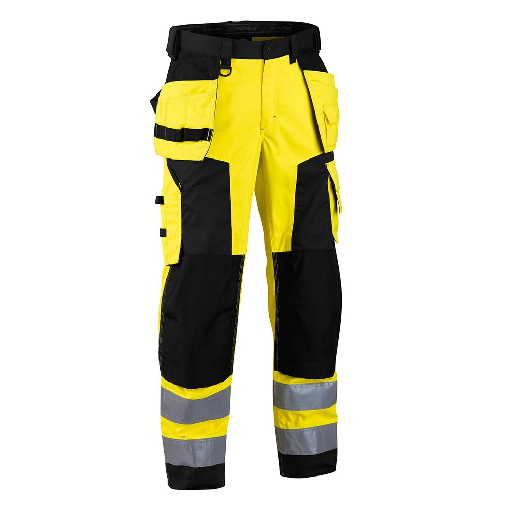 Blakläder 156725173399D96 Size D96 Cl.2 "Winter" Softshell Trousers - Yellow/Black