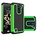 LG K8 Case, LG Escape 3 Case, LG Phoenix 2 Case, NOKEA [Shock Absorption] Hybrid Armor Defender Protective Case Cover for LG Escape 3 / LG Phoenix 2 / LG K8 (Green)