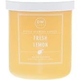 DW Home Fresh Lemon Scented Candle for Home, 9 oz Candle Jar, Up to 33H Burn Time, Luxury Scented Candle for Relaxation, Gifting, Home D&eacute;cor