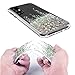 SunStory Galaxy A51 Case,Luxury Fashion with Moving Shiny Quicksand Glitter and Double Protection with PC Layer and TPU Bumper Case for Samsung Galaxy A51 Phone (Silver)