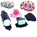 BTArtbox Double Ended Stamper and Plastic Scraper Nail Art Image Stamping Plate Manicure Tool Kit Set
