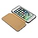 JISONCASE iPhone 7 Case, iPhone 8 Premium Leather Handmade Full Protective Case Folio Flip Cover Magnetic Closure Design for Apple iPhone 7/8 Black
