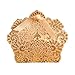 ponatia 50 Pieces/Lot Laser Cut with Ribbon Wedding Party Favor, Wedding Gift Bags Chocolate Candy and Gift Boxes (Gold)