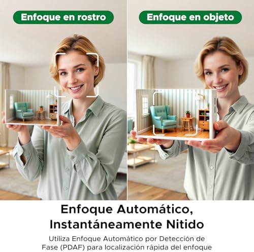 FineCam Pro 4K Webcam 30FPS Ultra HD 1/2" Sensor IA Control Gestos