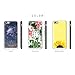 Design Skin Slider iPhone 6s / 6 Case with Sliding Card Slot Extreme Heavy Duty Bumper Protection with Card Holder 3-Layer Wallet Case Cover for iPhone 6s (2015) / iPhone 6 (2014) - Sunflower Graphic