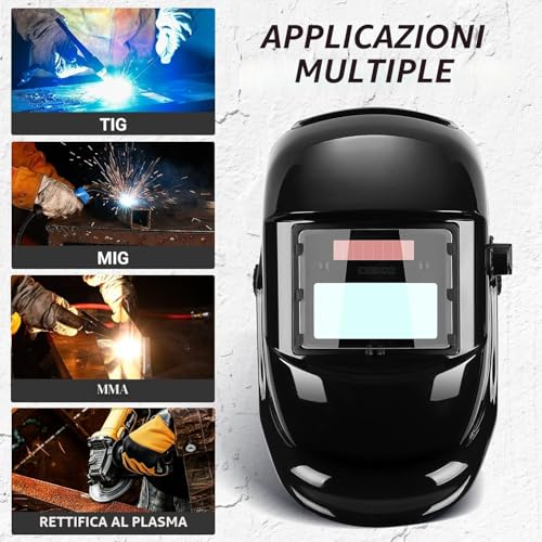 DEKO Darkening Welding Helmet: True Color Solar Powered Self Darkening Welder Mask Hood Helmets