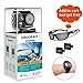 PROGRACE WP350 Sports DV Camera WiFi Video Action Camera Waterproof 4K 60fps 30fps 1080p Full HD for YouTube Underwater Remote Digital Camera Accessories Kit 12MP 170 Wide Angle 6G Lens