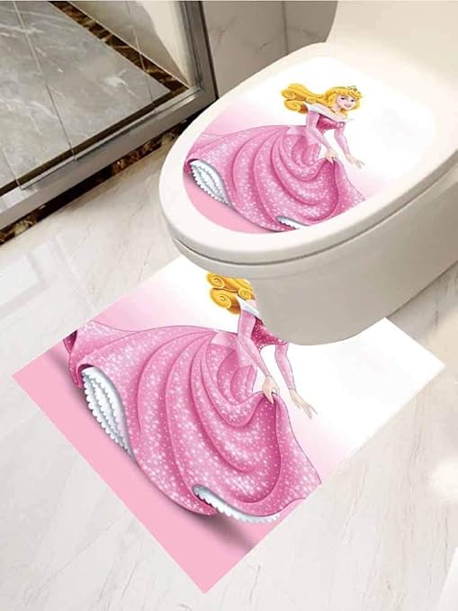 Modern Toilet Sticker Design Disney Princess Aurora Apartment Home Bathroom Decoration Set Of 2 Wall Stickers Murals Amazon Canada