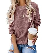 GOLDPKF Women's Fashion Hoodies & Sweatshirts Long Sleeve Fleece Pullover Tops