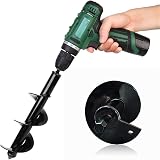 Molinter Garden Auger Drill 4cm x 22cm, Steel Hole Excavator Tool view 6