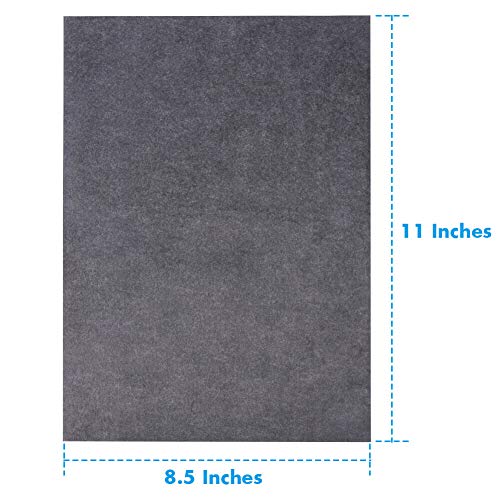 Selizo 100 Sheets Carbon Paper Black Graphite Transfer Tracing Paper with Embossing Stylus Set for Wood, Paper, Canvas Tracing (8.5 x 11 Inches)